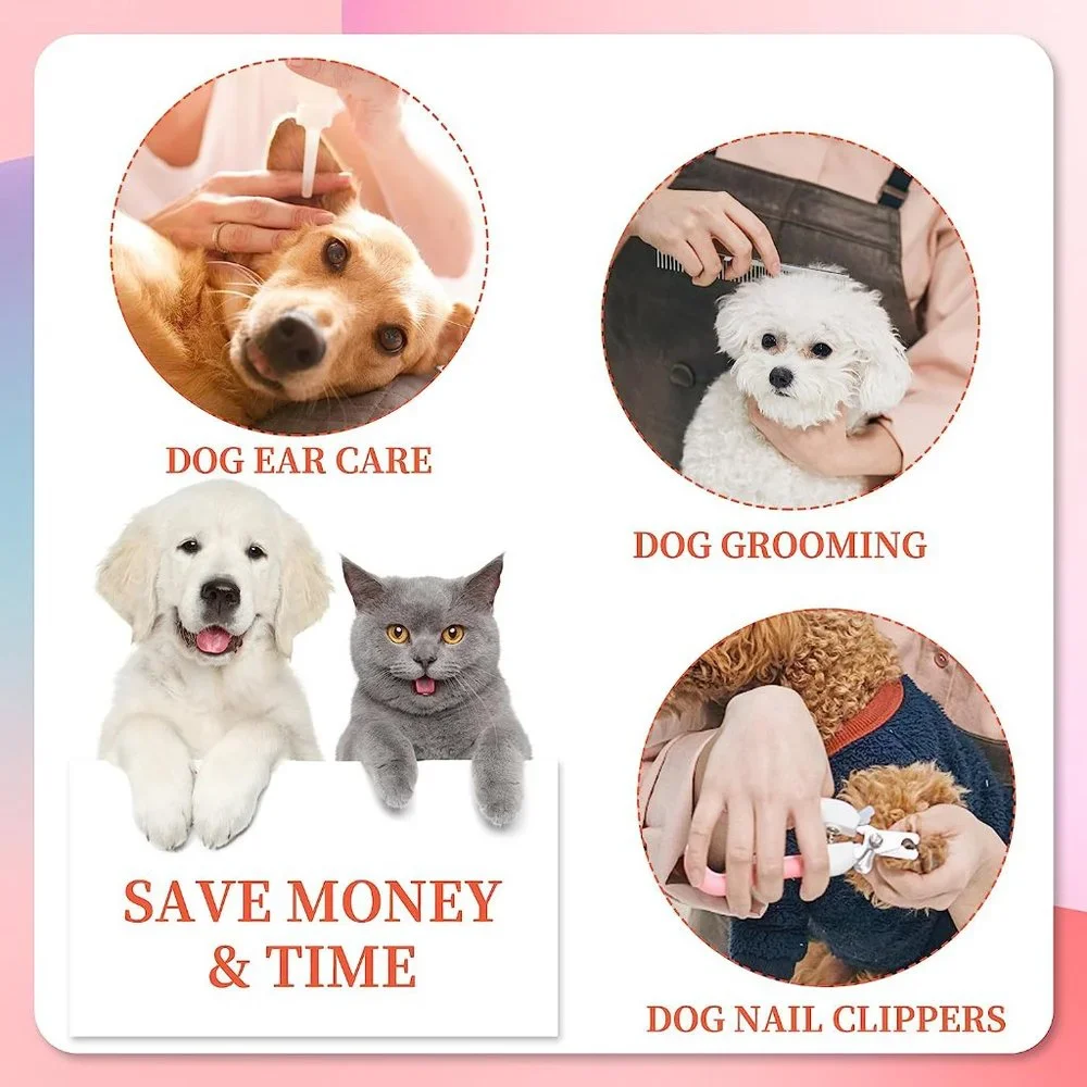 Dog/Cat Grooming Hammock, Pet Grooming Hammock with Security Strap
